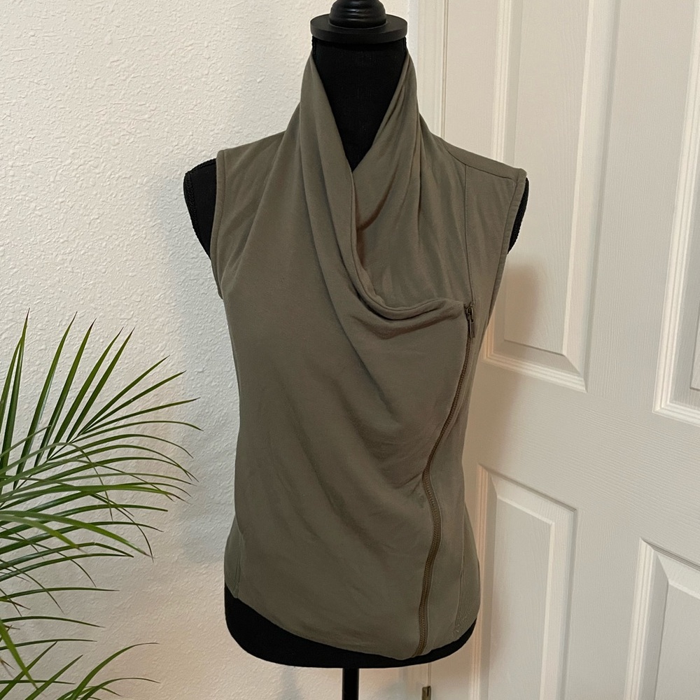 Caslon || Military Green Front Drape Jacket